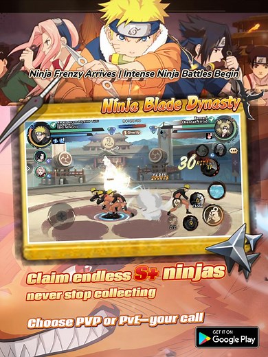 �️ APK /IOS : https://narutomobilegame.com Ninja Blade Dynasty Size : 3,26 G Language : English Tiếng Việt ，한국인 ，中文（繁體）， Русский ，español，Português，Deutsch，Français，Italiano，عربي Ninja Blade Dynasty Gameplay Android iOS | Ninja Blade Dynasty Mobile Naruto Action RPG Game You can use your favorite ninja to participate in rich gameplay. There are real-time fighting rankings, guild battles, BOSS challenges and a series of gameplays. It supports 1V1 and 3V3 battle modes. You need certain fighting sk