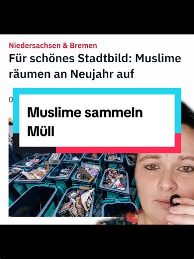 Muslime sammeln Müll für ein sauberes Stadtbild