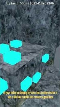 showing my doors in obby creator (idk how to remove text lol)