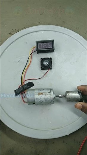DC Motor to DC Generator#dcmotor #experiment
