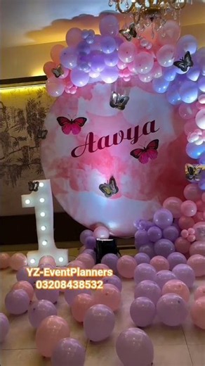 1 year birthday decorations ideas at home #birthdaydecor #balloon