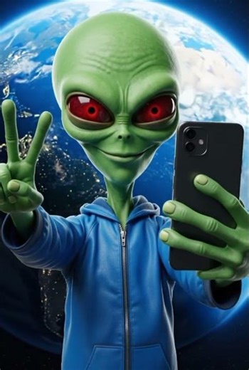 Alien ne sirf ek SELFIE ke liye invasion cancel kar diya! 😱👽 #flumbotv #animation