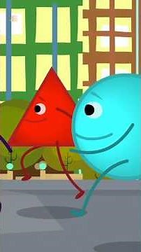 Five Little Shapes, Learning Shapes & Counting #nurseryrhymes #shorts