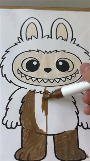 Lububu 🤎 #color #art #drawing #labubu