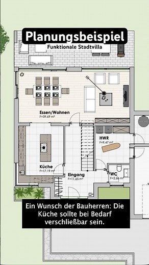 Example of a cleverly planned city villa 🏡😊 Architect: Anja Brill