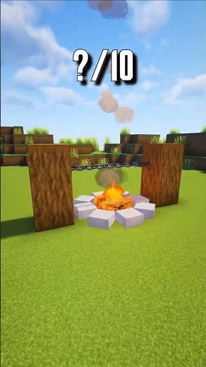 Minecraft Animated Campfire & Smoke Build Tutorial 🔥💨 | Realistic Fire Pit Design for Your Base!