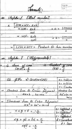 Class 10th maths formula (english medium) written by jigyasa repswal #mathsformula #class10