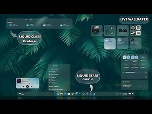 Make Windows Look PREMIUM With Liquid Glass| Without Rainmeter ❌ | No Skin Packs | Faster PC 🚀