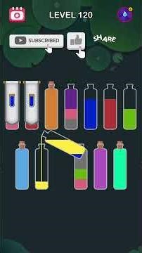 WATER SORT PUZZLE Gets EXTREMELY Hard On LEVEL 120 Can You Solve It?#shorts