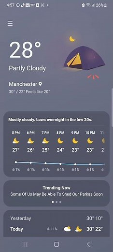 Samsung weather animation #4: Partly Cloudy Night