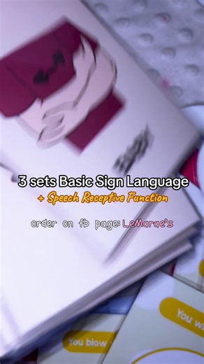 Speech Receptive Function Basic Sign Language 3 sets orders of teaching materials for kids. ❤️🖍️ You can mix and match more items. Please do 𝘿𝙄𝙍𝙀𝘾𝙏 𝙊𝙍𝘿𝙀𝙍 𝐨𝐧 𝐟𝐚𝐜𝐞𝐛𝐨𝐨𝐤 𝐩𝐚𝐠𝐞/𝐈𝐆 - "𝐋𝐞𝐌𝐚𝐫𝐚𝐞'𝐬", sure na 𝐟𝐫𝐞𝐞 𝐬𝐡𝐢𝐩𝐩𝐢𝐧𝐠, tapos 𝒃𝒊𝒈 𝒅𝒊𝒔𝒄𝒐𝒖𝒏𝒕𝒔, 𝐚𝐧𝐝 may 𝐟𝐫𝐞𝐞𝐛𝐢𝐞𝐬 pa! ❤️✨ | LeMarae's
