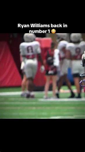 RYAN WILLIAMS BACK IN NUMBER 1 😳 sec getting scary… #ryanwilliams #alabamafootball #collegefootball #trending #fyp