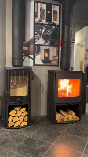 Amberglow Fireplaces on Instagram: "🔥 NEW LIVE DISPLAY ALERT 🔥 Come and see the stunning Heta Eclipse XL and Heta Eclipse Moderna now live at our Cheshire Oaks showroom. Sleek Scandinavian design, impressive performance, and serious wow factor! These stoves need to be seen in person. Visit us today and experience the glow ✨"