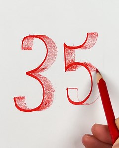 3D numbers drawing hack🖌️🔢