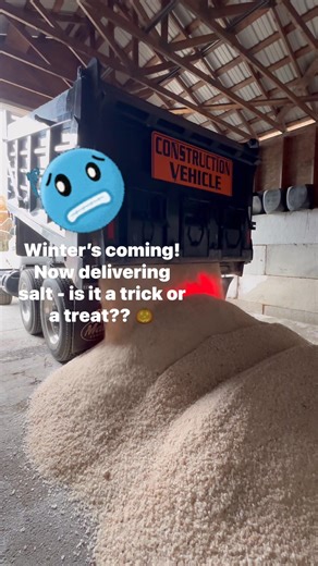 Happy Halloween! Now delivering rock salt! Time to get ready for winter 🥶 🎃 #dirtstore #winterscoming #spooky | The Dirt Store