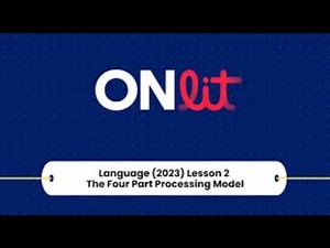 Language 2023 Lesson 2: The Four Part Processor