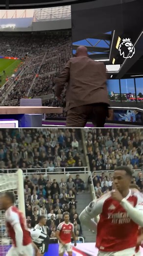 Ian Wright celebrates Gabriel's 90 6' winner for Arsenal 😂 | Premier League