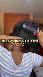 Blow Dry Hair Routine for Natural 4C & Thick Hair