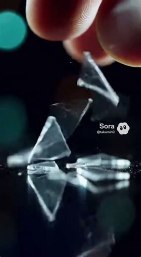 Crushing Virtual Glass with Fingers | ASMR (Not Real)