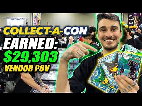 HUGE Pokemon card sales at Atlanta Collectacon! | Day 1 Vendor POV