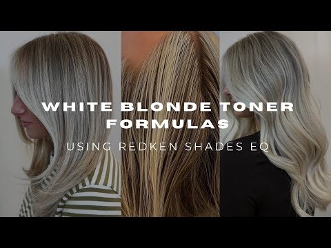 WHITE BLONDE TONER FORMULAS | using redken shades eq
