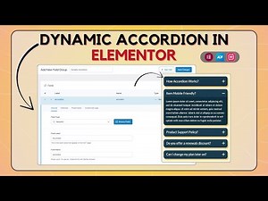 How To Create Dynamic Accordion with ACF Repeater Fields In Elementor ?