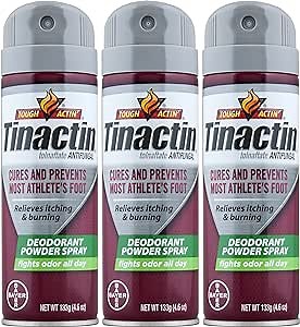 Tinactin Athletes Foot Deo Spray Powder (Pack of 3)
