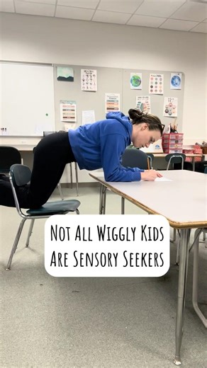 Not all wiggly behavior is sensory seeking. Here are ways to build postural control #pediatricot