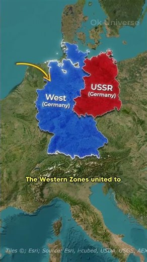 How Germany Split Into Two Countries 🇩🇪 #shorts