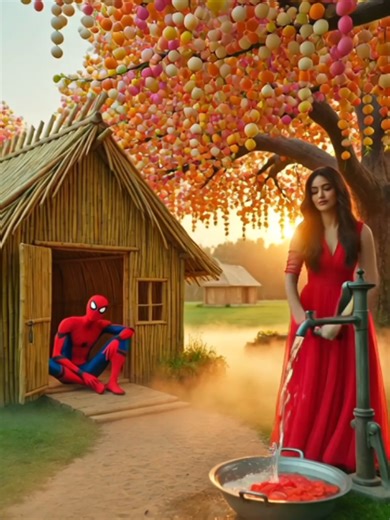 Spider-Man and Kajol's Sugarcane House Adventure
