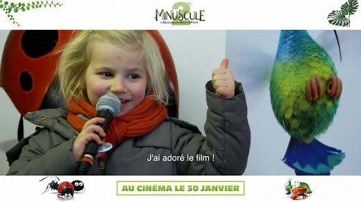 106K views · 806 reactions |  Nos premiers jeunes spectateurs sont unanimes : avec MINUSCULE 2 : LES MANDIBULES DU BOUT DU MONDE, la magie opère et l'aventure fourmille de rebondissements ! Rendez-vous le 30 janvier au cinéma. ***  Our first young French spectators are unanimous: they love MINUSCULE 2! MINUSCULE: MANDIBLES FROM FAR AWAY, in French theaters January 30. [Video in French] | Minuscule | Facebook