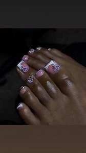 Acrylic pretty toes 💋❤️ #nailart | KQueens Hair Tutorial