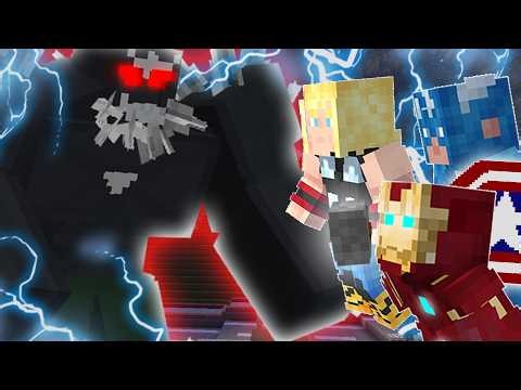 3 Noobs vs DOOMSDAY As The AVENGERS (Minecraft Mod Battle)