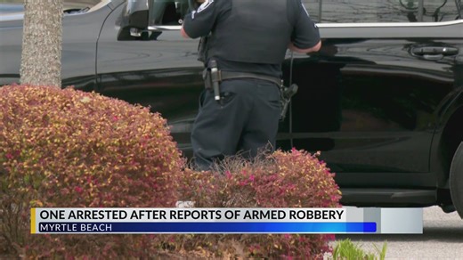 1 detained, 1 wanted after armed robbery along N Kings Highway in Myrtle Beach