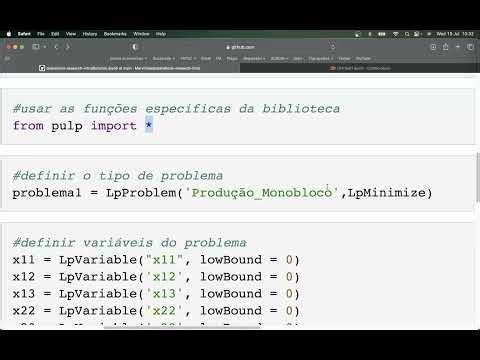 Programação Linear com Python (Pulp)