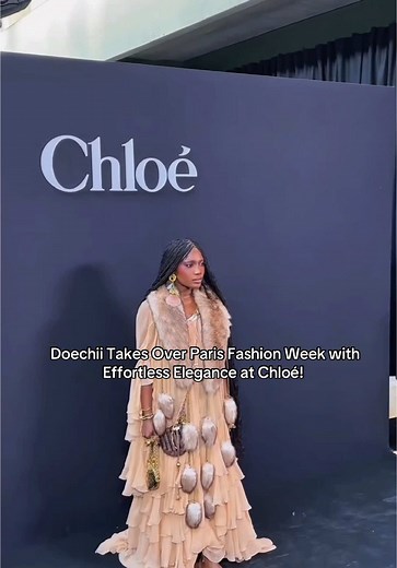 Doechii at the Chloé FW25 show - serving boho chic ✨ #LisLove #Schiaparelli #PFW #FW25 #dochii #dochiitrend #chloe #chloé #fw25 #HauteCouture #FashionForward #couturetiktok #couture #fashion #fashiontiktok #fashioninspo #fashiontok #FW25 #paris #parisfashionweek #fashiontiktok #pfw #models #catwalk #viral_video #paratí #blowthisupforme #fyp #barefoot
