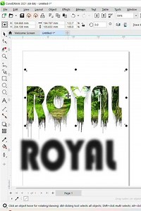 How to add an image background inside any text using Corel Draw #background #trending #coreldraw