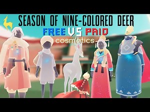 [BETA] Season of Nine-Colored Deer | Free VS Paid Cosmetics | Sky Cotl | Vizsky