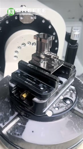 5-axis CNC machining for complex steel structural components. #cnc #advancedmanufacturing