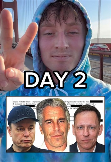 DAY 2: Epstein, Elon Musk and Peter Thiel. #epstein #elon #corruption #sanfrancisco #marathon