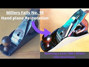 Restoring a Rusty Millers Falls No.10 Hand Plane ~ ASMR