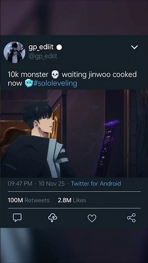 10,000 vs 1! The Shadow Monarch's Ultimate Battle Begins 🥶☠️| #SoloLeveling #SungJinwoo#jinwoo