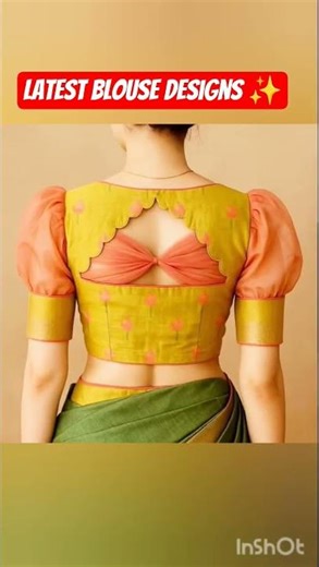 latest blouse designs ✨#saree #blouse #manjdesignerstudio #stitch