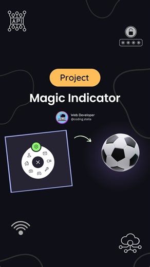 Stella • Coding • HTML • CSS • JAVASCRIPT | Magic Indicator Menu Using HTML CSS 🔥 Cool Navigation Menu 👾 💬 Comment “magic” in source code [for my followers] 👩‍💻 Code credits goes to... | Instagram