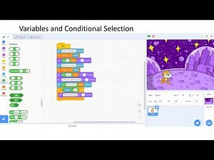 Variables and Conditional Selection in Scratch