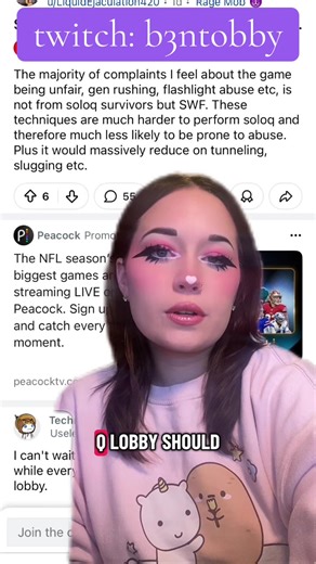 what a terrible idea, genuinely • • • twitch: b3ntobby 💜 #deadbydaylight #dbdreddit #dbdsurvivor #dbdkiller #egirl
