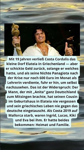 Costa Cordalis und das Haus, aus dem er nie wirklich wegging