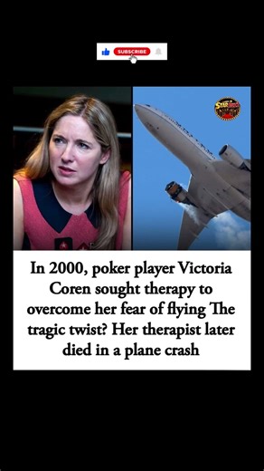 ✈️Poker player sought therapy for fear of flying, her therapist later died in a plane crash💔 #shorts