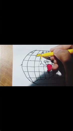 World Map drawing Tutorial #art