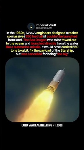 The Massive Rocket Only the Ocean Could Launch 🌊🚀 #shorts #history